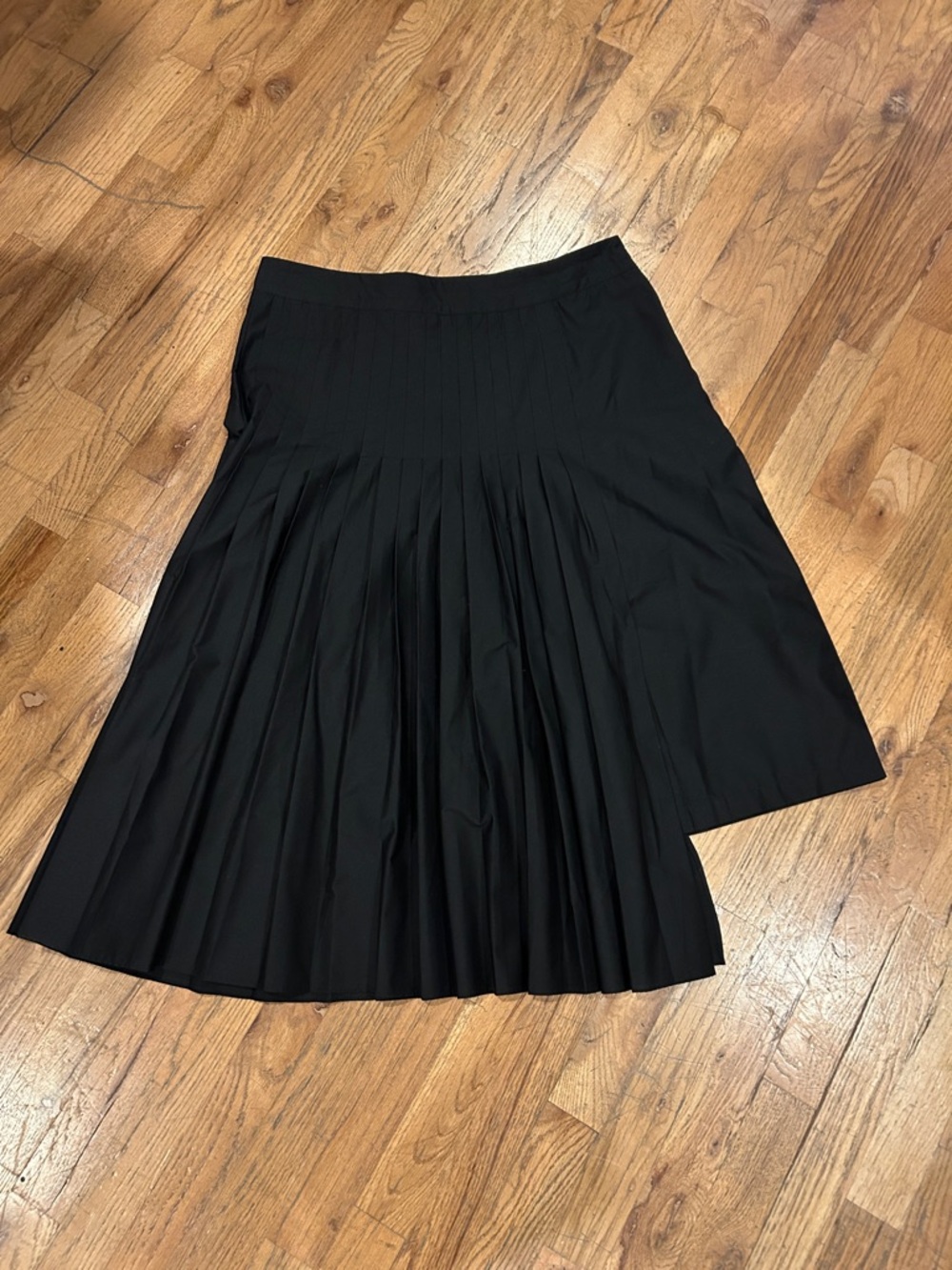 Banana Republic Black Pleated A-symmetric Skirt 16